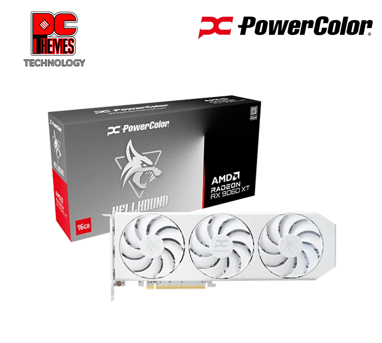 POWER COLOR Hellhound AMD Radeon™ RX 9060 XT 16GB GDDR6 Graphics